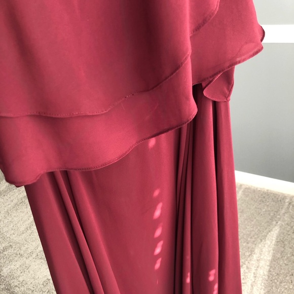 Kennedy Blue Allison bridesmaid dress, color Bordeaux, size 6 - Picture 8 of 14